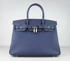 Birkin 30CM Dark Blue (silver) HBK30DBS009