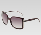 large square frame sunglasses with gucci logo and 249707 J1693 6002