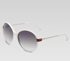 medium round frame sunglasses with gucci logo and 249733 J0731 9001