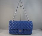 Chanel blue color with Silver chain A1112BS