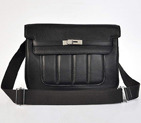 2012 New Hermes Bags Clemence Leather Black H1268