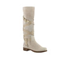 WILL YOU... HIGH BOOT IN SUEDE CALF LEATHER XQWR1ASC