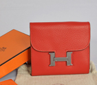 Hermes Constance Wallet clemence leather in Flame A608