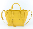 Celine Luggage Phantom Square Bags Bright Leather 108905 Yellow 108905