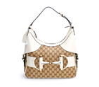 'gucci heritage' small hobo with horsebit and web 247604 A7MAG 9536