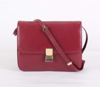 Top Quality Celine Classic Lambskin Large Box Bag Calf Leather 80088 Bordeaux 80088