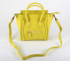 Celine Luggage Bags Mini in Oxhide Yellow 98168