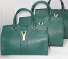Yves Saint Laurent Cabas Chyc Medium Bag 279079M darkgreen 279079M