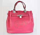 Hermes Mini so kelly bag in Peach with Silver hardware 8388PS