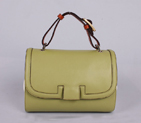 2012 new Fendi handbags Pillow bag FD9106 grass green with white FD9106