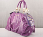 Miu Miu Tote Snake Veins Handbags 90302 Purple 90302