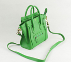 Celine Luggage small Fashion Bag Green 98168