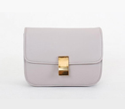 Celine Classic Box Small Flap Bag Calfskin Leather Light Grey 80077