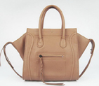 Celine Small Phantom Bags Original Calfskin Leather C1890 Dark Apricot C1890