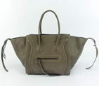 Celine Luggage Phantom Square Bags Smooth Leather 108905 Khaki 108905