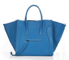 Celine Luggage Phantom Bags in Original Leather Blue 3341