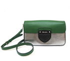 BT0784 Silver with Green full leather BT0784SGL