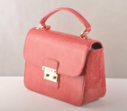 Miu Miu Tote Flap Bags Snake Veins 7428 Red 7428