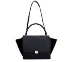 Celine Trapeze Bags Original Calf&Suede Leather  Black 3342