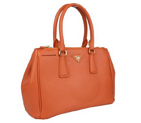 Prada Saffiano Classic Tote Bag BN1801 Orange BN1801