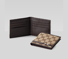 bi-fold wallet with mini horsebit detail 245772 FAFXN 9569