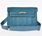 2012 New Hermes Bags Clemence Leather Blue H1268