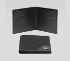 bi-fold wallet with interlocking G ornament 181674 FAFXN 1000