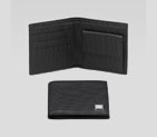 bi-fold wallet with engraved gucci script nail det 203621 BS00N 1000