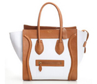 Celine Luggage Medium 1163984LBN in Original Leather White Apricot 3308