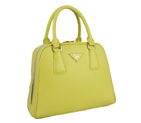 Prada Saffiano Leather Small Tote Bag BL0809 Lemon BL0809