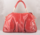 Miu Miu Tote Snake Veins Handbags 90302 Red 90302