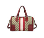 'seventies' medium boston bag with signature web 271623 FZ61W 9762