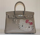 Hermes Birkin Hello Kitty 35CM Togo Leather Bag Grey HK0001 HK0001