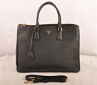 Prada Maxi Saffiano Leather Tote Bag Black 16625L