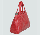 Miu Miu Tote Oil Leather Handbags 90282B Red 90282B