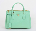 New Prada Classic Saffiano Leather Medium Tote Bag BN1801 Green BN1801