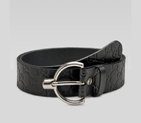 belt with plain gucci engraved buckle 223893 A0V1N 1000