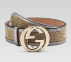 belt with interlocking G buckle 114876 FN95G 8697