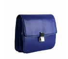 Celine Classic Leather Shoulder Flap Bag 80088 Blue 80088