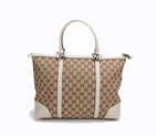 'lovely' medium tote with heart-shaped interlockin 257068 FAFXG 9029