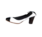 Chanel Patent Calfskin Pumps White 001