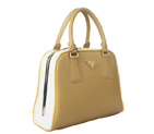 Prada Saffiano Leather Small Tote Bag BL0809 Apricot BL0809