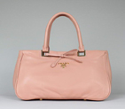 Top Quality Prada Glace Calf Leather Tote Bag BN2243 Pink BN2243
