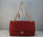 Chanel Red color with Gold chain A1119RG