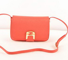 Fendi Chameleon Classic Saffiiano Leather Small Shoulder Bag 2541 Red 2541
