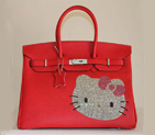 Hermes Birkin Hello Kitty 35CM Togo Leather Bag Red HK0001 HK0001