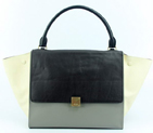 Celine Trapeze Bags 108904 Off-white Black Grey 108904