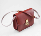 Celine Classic Box Large Flap Bag Maroon 80077