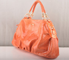 Miu Miu Snake Veins Tote Bags 90299 Orange 90299