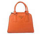 Prada Saffiano Leather Small Tote Bag BL0809 Orange BL0809